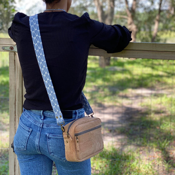 Sustainable Cork Boxy Crossbody - Choose Your Strap