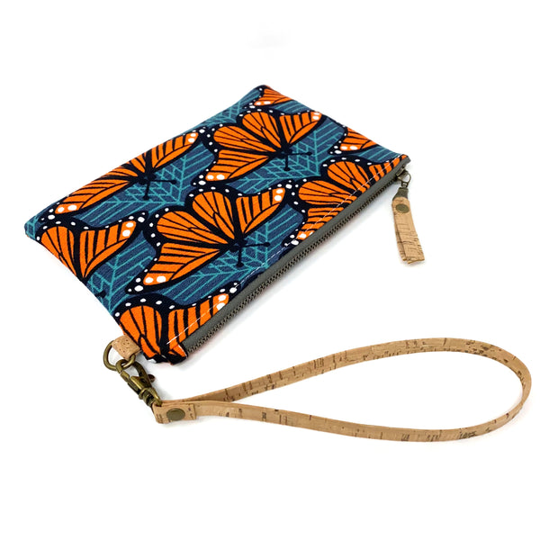 Organic Essential Wristlet/Clutch Charley Harper Monarch Butterflies