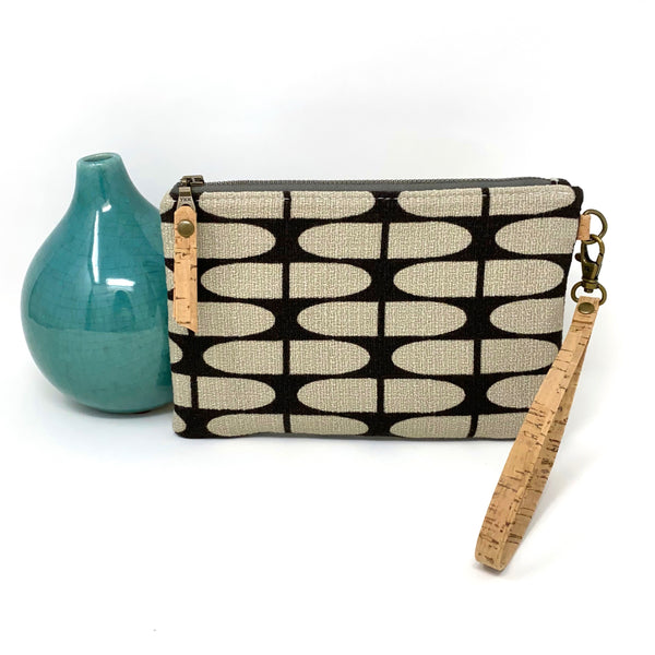 Organic Essential Wristlet/Clutch Brown Half Life