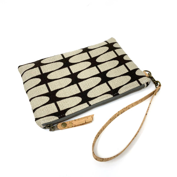 Organic Essential Wristlet/Clutch Brown Half Life