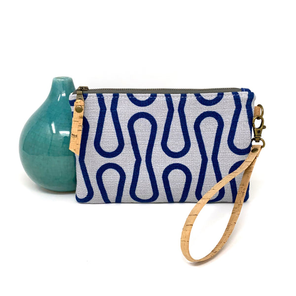 Organic Essential Wristlet/Clutch Blue Loops
