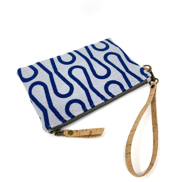 Organic Essential Wristlet/Clutch Blue Loops