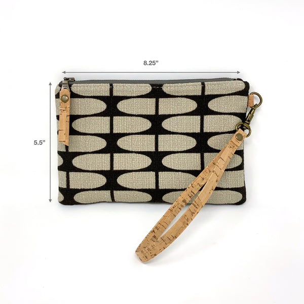 Organic Essential Wristlet/Clutch Brown Half Life