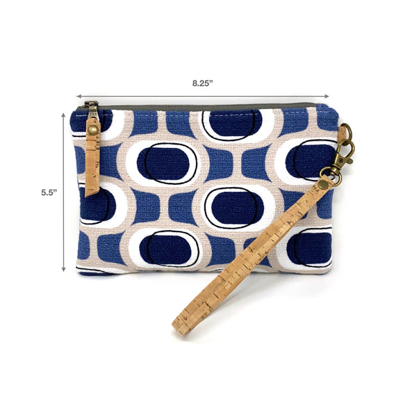 Organic Essential Wristlet/Clutch Orbs Blue