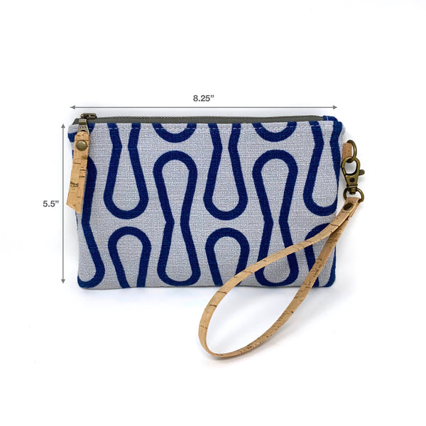Organic Essential Wristlet/Clutch Blue Loops