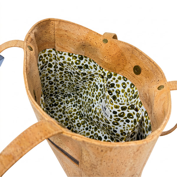 Bucket Handbag Sustainable Cork - Choose Lining Option