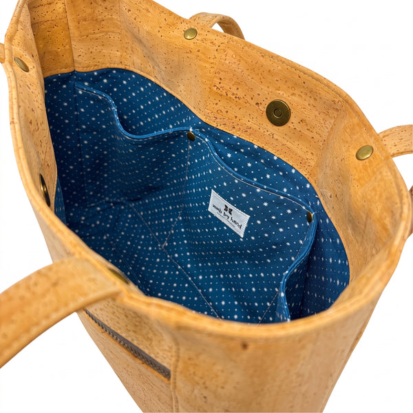 Bucket Handbag Sustainable Cork - Choose Lining Option