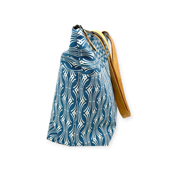 Large Tote, Organic Cotton Blue Hadia