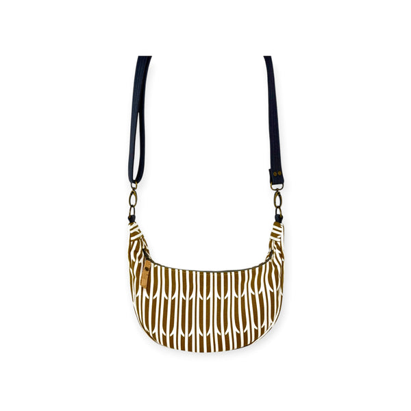 Sling Bag, Organic Cotton Dark Gold