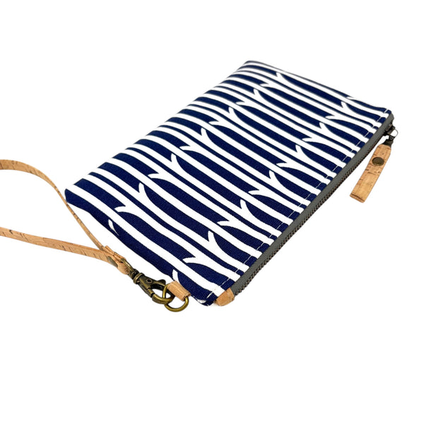 Organic Wristlet Navy Aaliyah