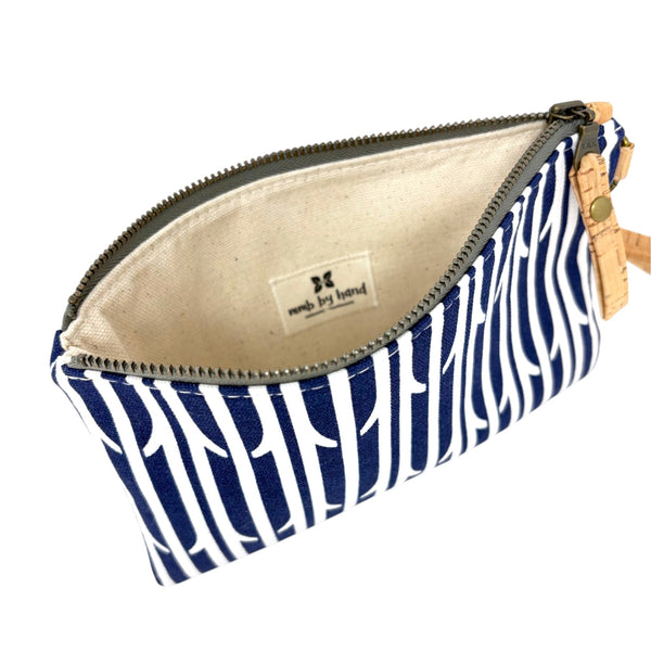 Organic Wristlet Navy Aaliyah