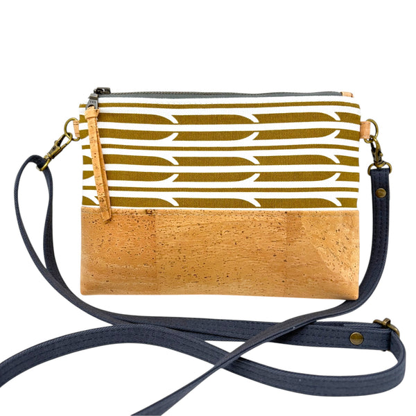 Organic & Cork Mini Crossbody - Gold Aaliyah