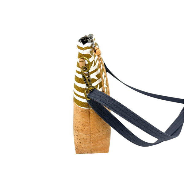 Organic & Cork Mini Crossbody - Gold Aaliyah