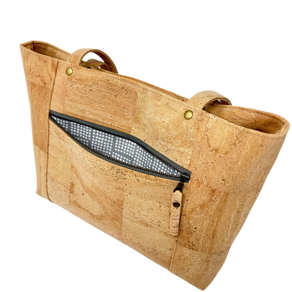 Bucket Handbag Sustainable Cork - Choose Lining Option