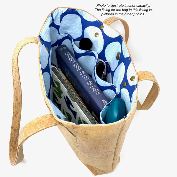 Bucket Handbag Sustainable Cork - Choose Lining Option
