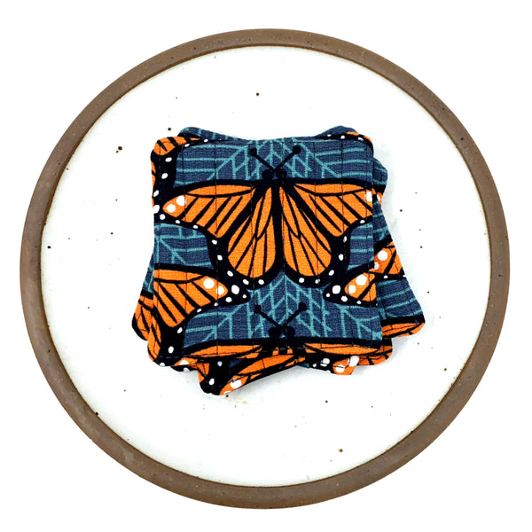 Coasters Set of 4 Charley Harper Monarch Butterflies