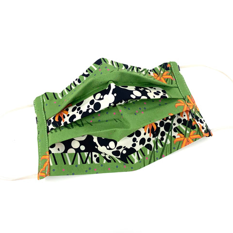 Organic Cotton Face Mask - Charley Harper Cow Line