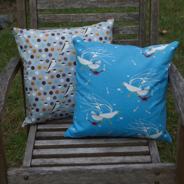 Throw Pillow Cover Charley Harper Bank Swallow Sky