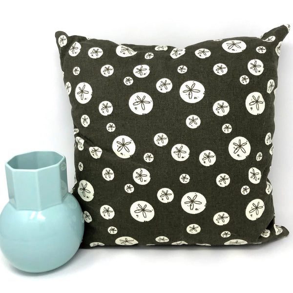 Throw Pillow Cover Charley Harper Brown Sand Dollars