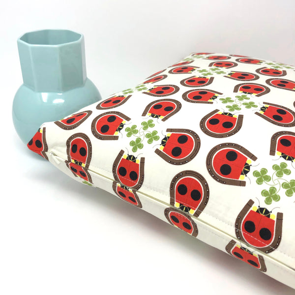 Throw Pillow Cover Charley Harper Lucky Ladybug