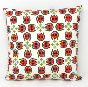 Throw Pillow Cover Charley Harper Lucky Ladybug