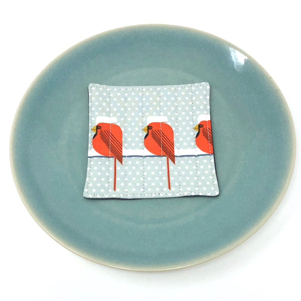 Coasters Set of 4 Charley Harper Cool Cardinals