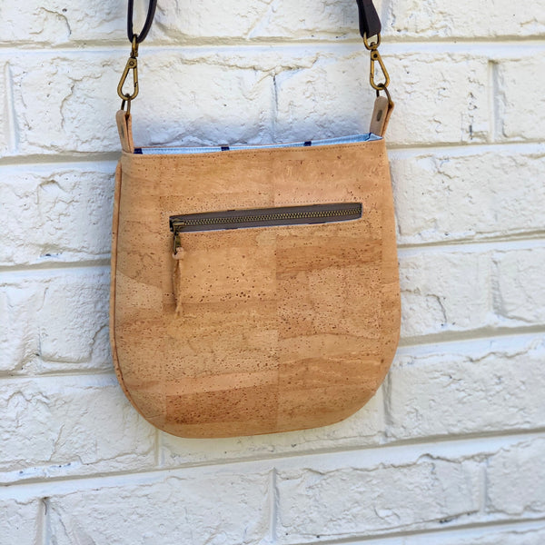 Sustainable Cork Small Crossbody - Customize Your Lining!