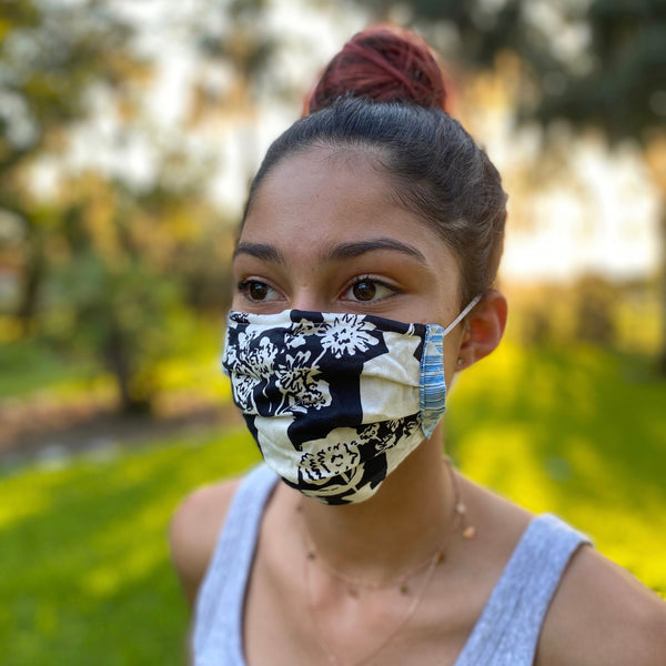 Organic Cotton Face Mask - Charley Harper Rose Perch