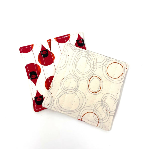 Coasters Set of 4 Charley Harper Cardinal Stagger