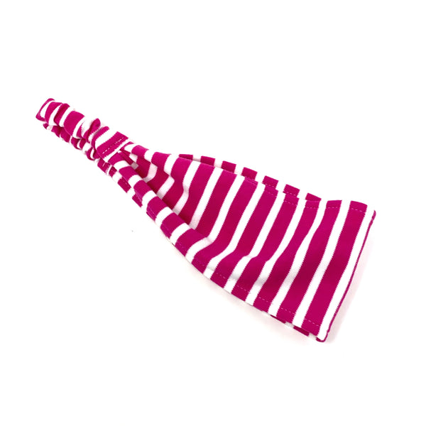 Organic Headband Pink Stripes