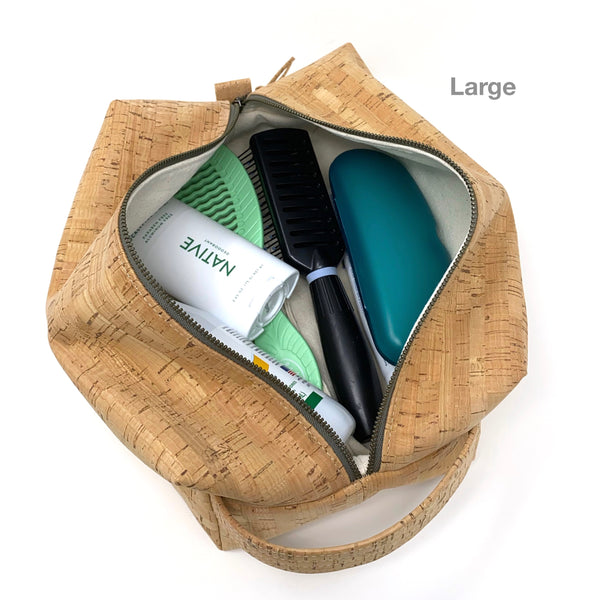 Sustainable Cork Dopp Kit/Toiletry Bag - 3 Sizes