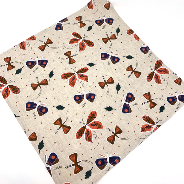 Organic Linen Cotton Blend Napkins - Set of 4 Flutter