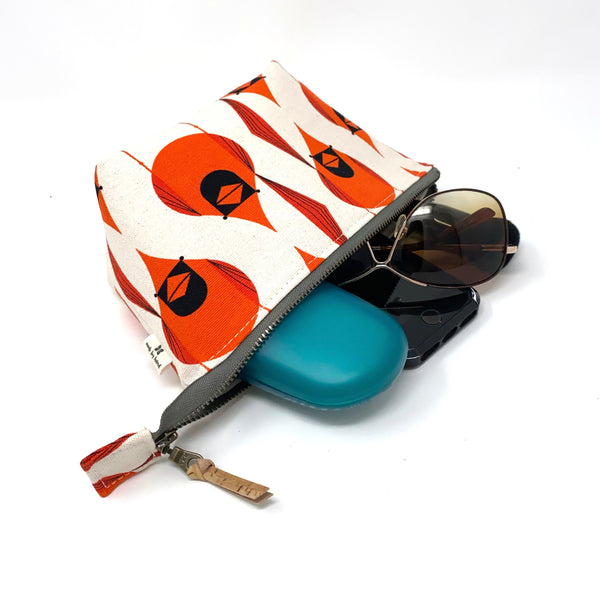 Open Wide Pouch Charley Harper Cardinal Stagger - 3 Sizes
