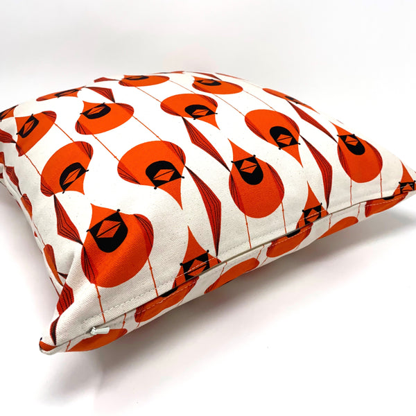 Throw Pillow Cover Charley Harper Cardinal Stagger
