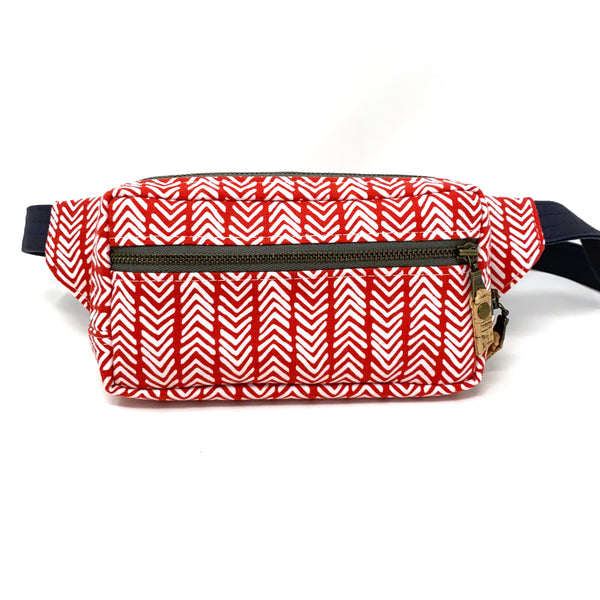 Fanny Pack Red Chevron