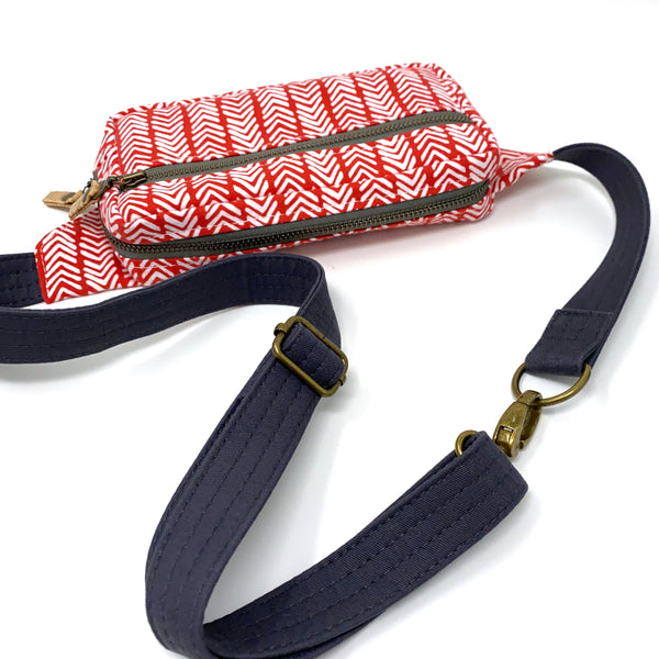 Fanny Pack Red Chevron
