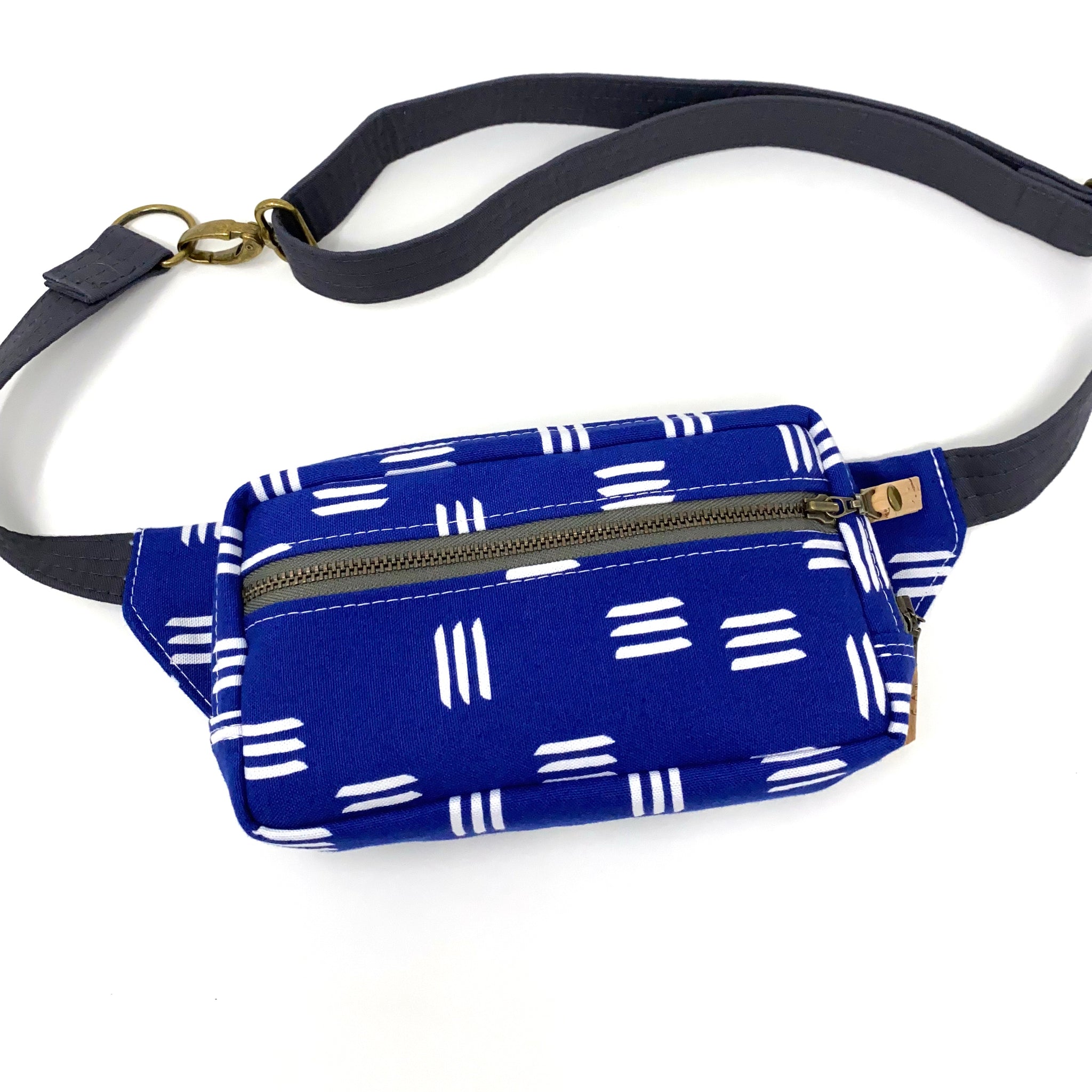 Fanny Pack Blue Dashes